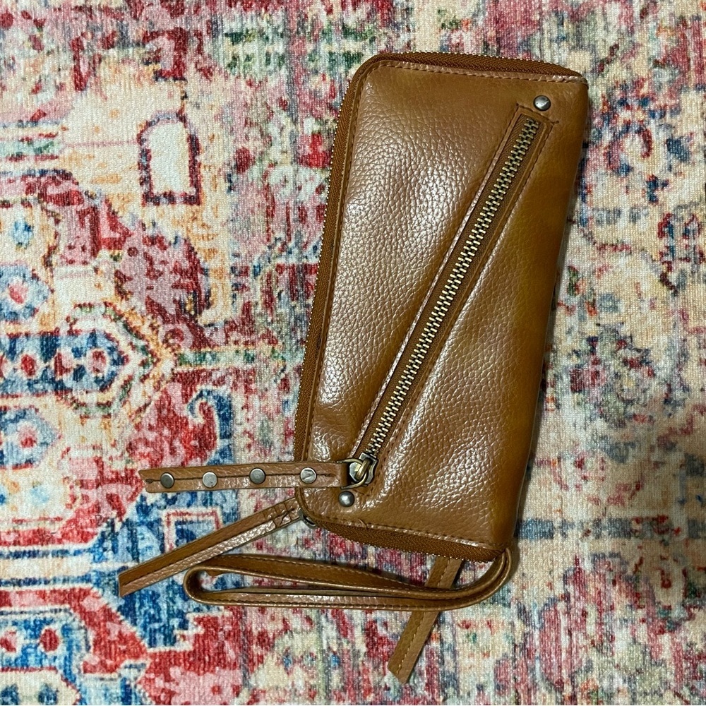 Free People Tan Vegan Wallet